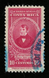 1943 Airmail - Portraits and Dates, Costa Rica 10c (TS-382)