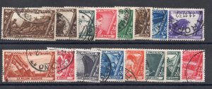 Italy Scott #290-304 Stamp - Used Set - 305 not included