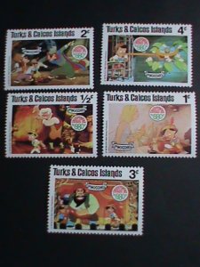 ​DISNEY-TURKS & CAICOS ISLAND STAMP-1980   DISNEY CHRISTMAS-PINOCCHIO