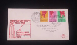 C) 1970. NETHERLANDS.FDC, COVER SENT TO ENGLAND. MULTIPLE STAMPS FROM