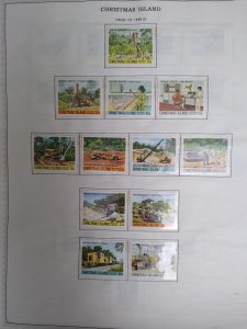 collection on pages Christmas Island 1978-87 mint most NH IW: CV $104