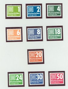 Ireland #J28-J36 Mint (NH) Single (Complete Set)