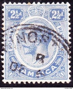 JAMAICA 1913 KGV 2½d Blue SG61 Used