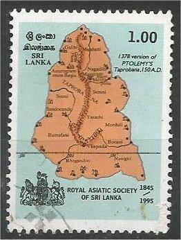 SRI LANKA, 1995, used 1r, Royal Asiatic Scott 1128