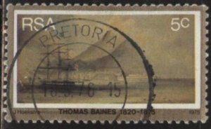 South Africa 443 (used) 5c painting by Thomas Baines (1975)