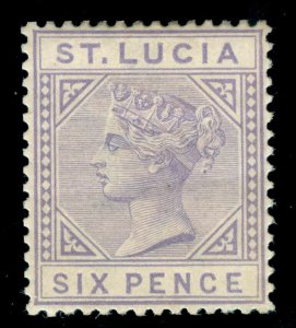 MOMEN: ST. LUCIA SG #35 1885 MINT OG H LOT #60356