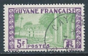 French Guiana #149 Used 5fr Government Building, Cayenne