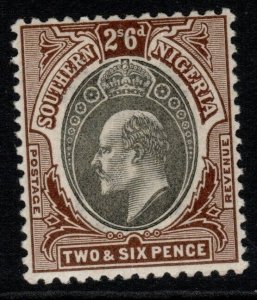 SOUTHERN NIGERIA SG17 1903 2/6 GREY-BLACK & BROWN MTD MINT