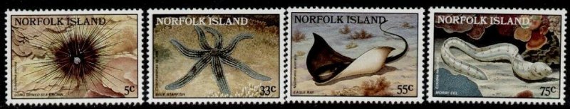 Norfolk Island 377-80 MNH Marine Life