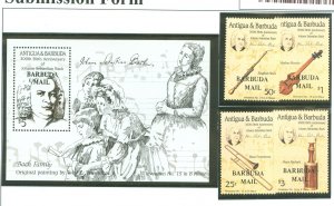 Barbuda #764-768 Mint (NH) Souvenir Sheet