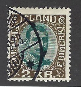 Iceland SC#127 Used Fine hr $35.00...Worth a Close Look!