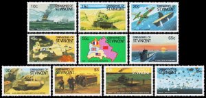 St. Vincent Grenadines Scott 685-694 (1990) Mint NH VF Complete Set, CV $20.00 C