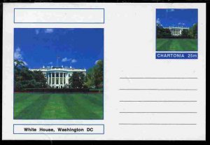 CHARTONIA, Fantasy - The White House, Washington, DC - Postal Stationery Card...