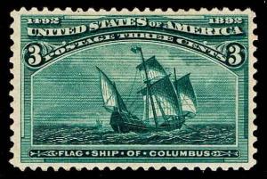 US.# 232  .03c COLUMBIAN ISSUE OF 1893 - MOG-H  - XF - $65.00 (ESP#8174)