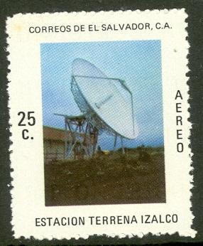 EL SALVADOR 1978 IZALCO SATELLITE STATION Airmail Issue Sc C437 MNH