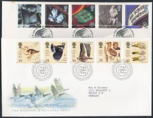 Great Britain stamp 2 FDC 1996 WS183137