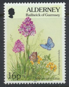 Alderney  SG A70  SC# 80  Flowers   MNH  see scan