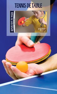 Niger 2016 MNH Table Tennis 1v S/S Sports Stamps