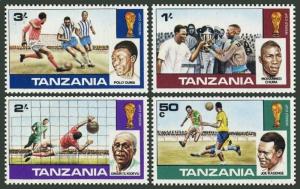 Tanzania 95-98,98a,MNH. Michel 95-98,Bl.11. World Soccer Cup Argentina-1978