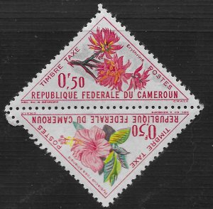 Cameroun #J35a Flowers - Erythrina and Hibiscus ~ MNH