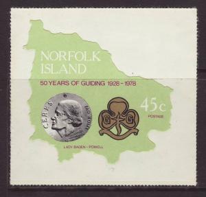 1978 Norfolk Is 45c Scouting Mint