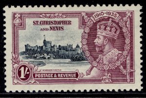 ST KITTS-NEVIS GV SG64, 1s slate & purple, M MINT. Cat £18.