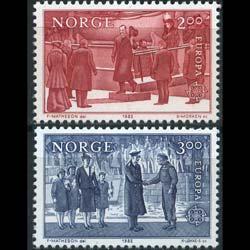 NORWAY 1982 - Scott# 805-6 Europa-Kings Set of 2 NH