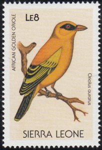 Sierra Leone 1988 MNH Sc #977 8Le African golden oriole Birds