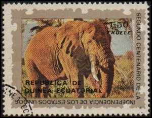 Equatorial Guinea sw1137 - Cto - 1.50e African Elephant (1976)