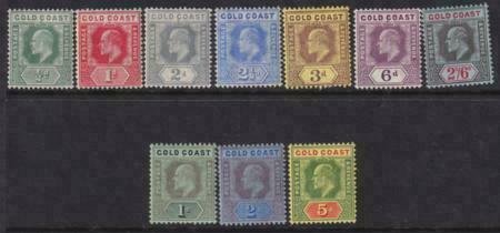 Gold Coast 1907-1913 SC 56-65 LH Set