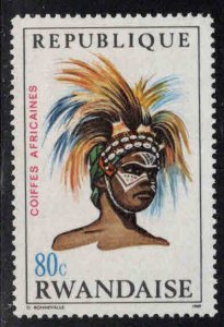 RWANDA Scott 290 African Headdress