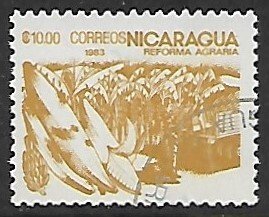 Nicaragua # 1305 - Bananas - used.....{KBrO}