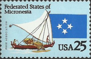 # 2506 Mint Never Hinged ( MNH ) MICRONESIA FLAG    
