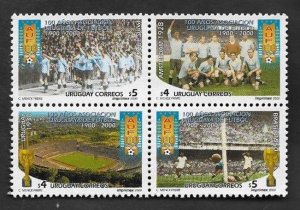 SE)2000 URUGUAY OF THE FOOTBALL SERIES, 100° YEARS OF THE URUGUAYAN FOOTBALL