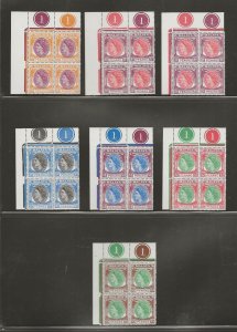 MALAYA/PENANG 1954/57 SG 28/43 MNH Blocks Cat £300