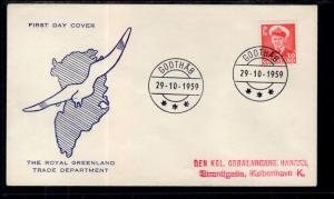 Greenland 34 Typed FDC