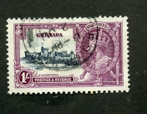 GRENADA SCOTT #127 1935 SILVER JUBILEE USED-SCOTT $34.00