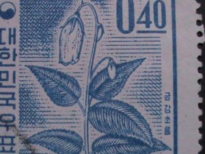 ​KOREA-1962 SC#361 HANABUSAYA ASIATICA PLANT USED STAMP VERY FINE