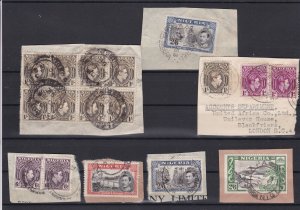 Nigeria Stamps on Piece ref 22838