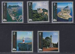 Gibraltar # 1334-1339, Tourism Views, NH, 1/2 Cat.