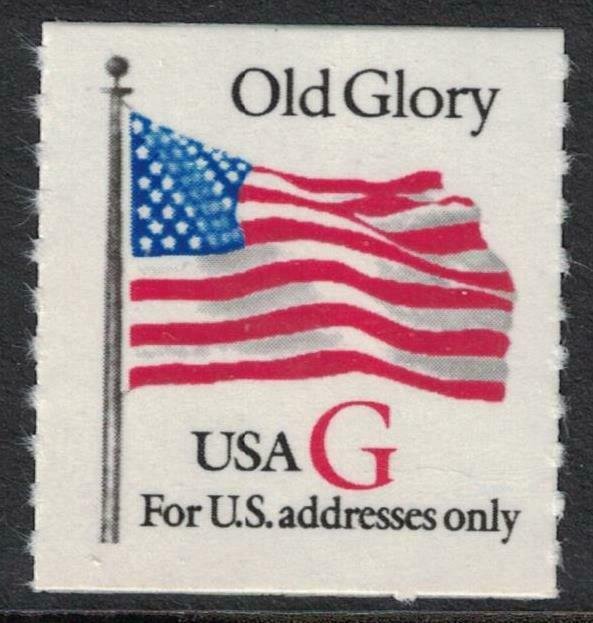 Scott 2892- Old Glory, G Rate (32c), Roulette Coil- MNH 1994- unused mint