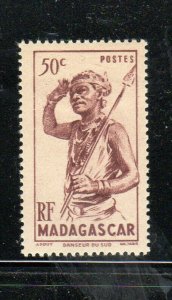 MALAGASY #272  1946  50c  SOUTHERN DANCER      MINT VF LH  O.G