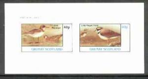 Grunay 1982 Birds #04 (Phalarope & Plover) imperf set...