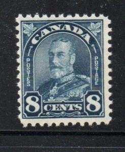 Canada Sc 171 1930 8 c dark blue G V arch issue stamp mint NH