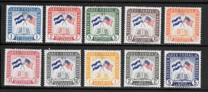 Honduras Scott C279-88 Unused LHOG - 1958 Inter-American Culture Institute