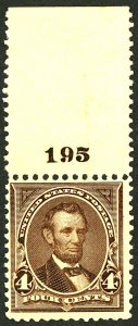 U.S. #269 MINT PL# SINGLE NG