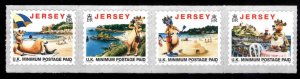 Jersey Scott 789b Lillie the Cow Self adhesive stamp strip Funny