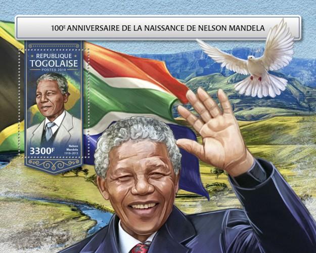 TOGO- 2018 - Nelson Mandela - Perf Souv Sheet - MNH