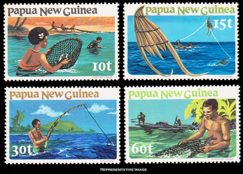 Papua Guinea Scott 545-548 Mint never hinged.