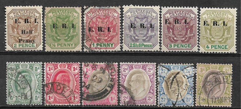 COLLECTION LOT OF #552 TRANSVAAL 12 MH/USED STAMPS 1901+ CV + $20